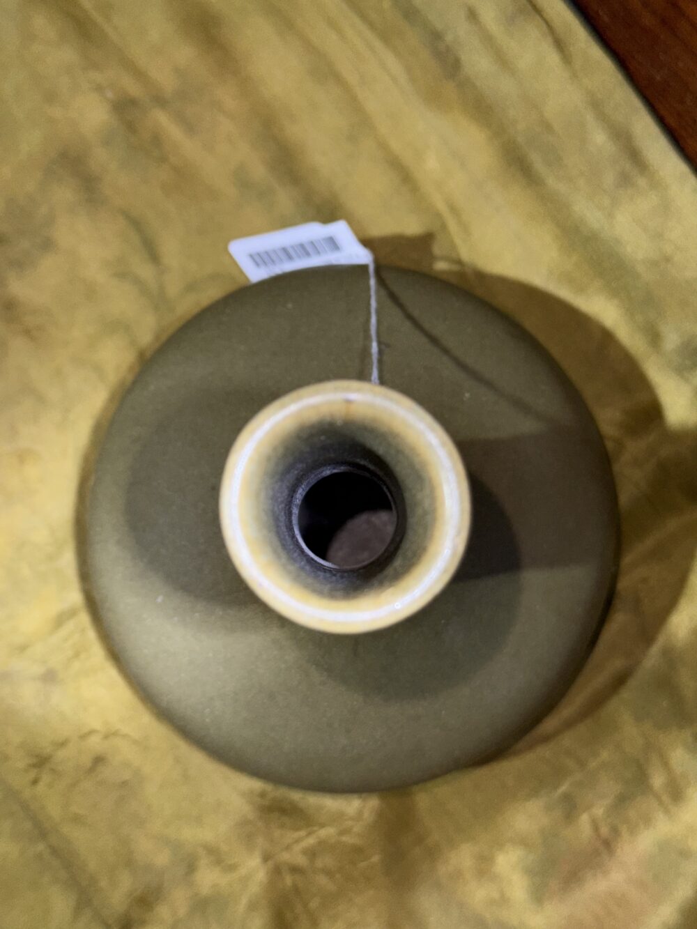 A green glaze vase with long neck - Image 6