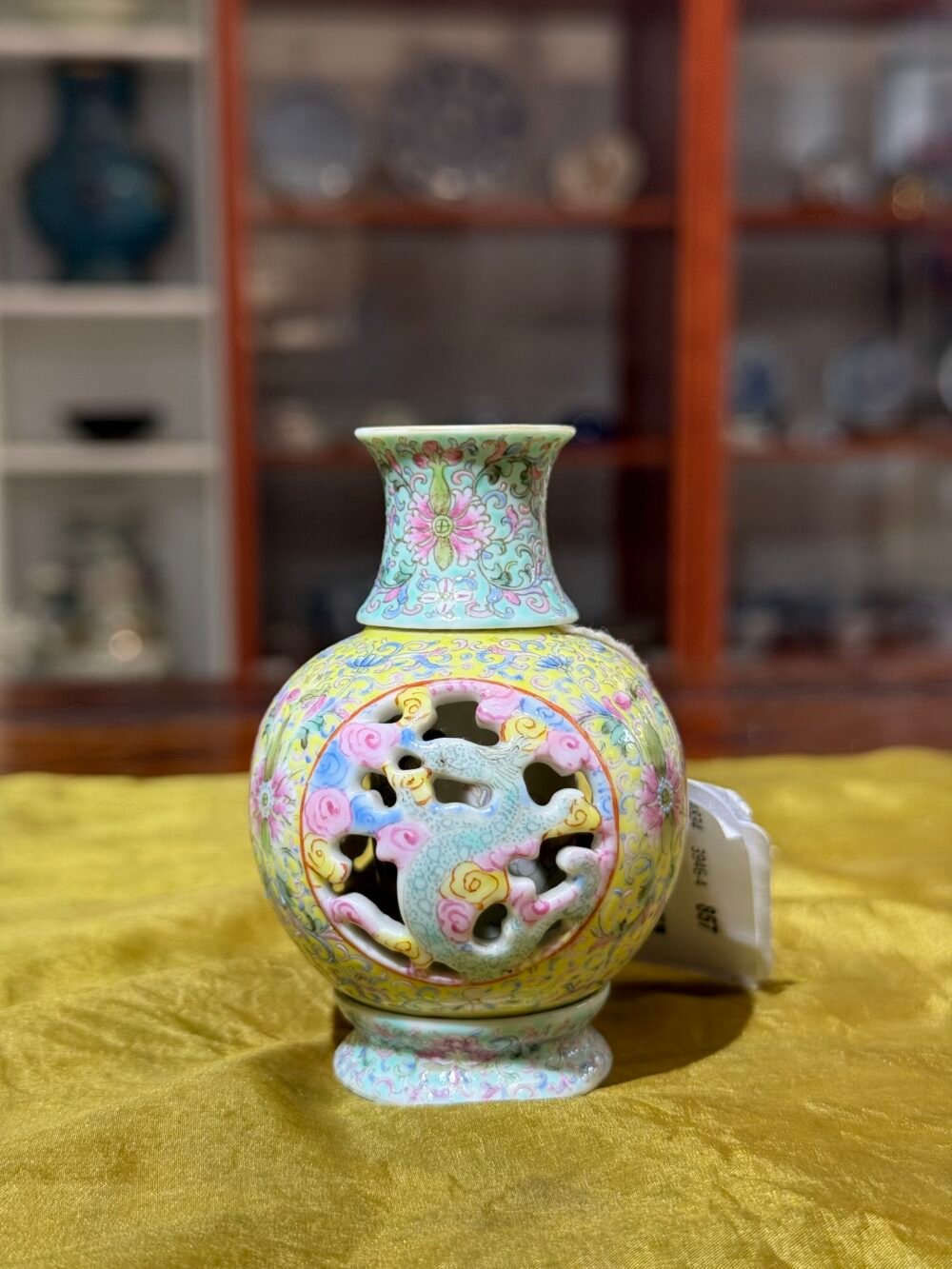 A small famille rose vase